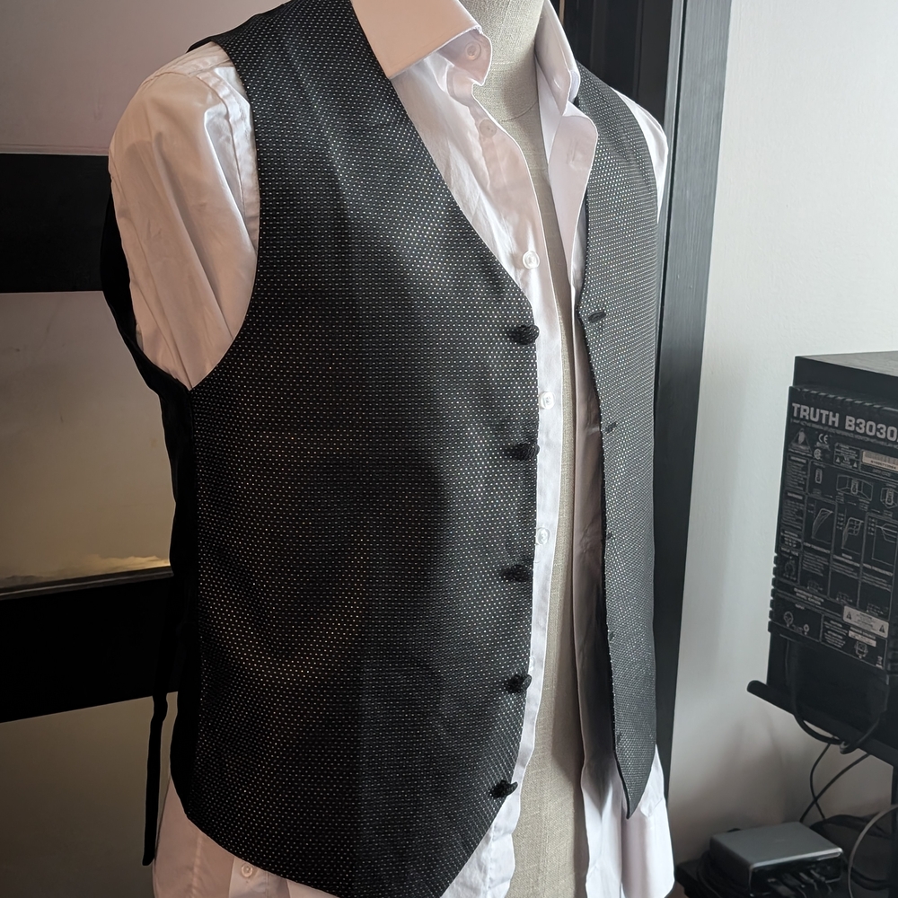 Men's Black Vest Sparkles